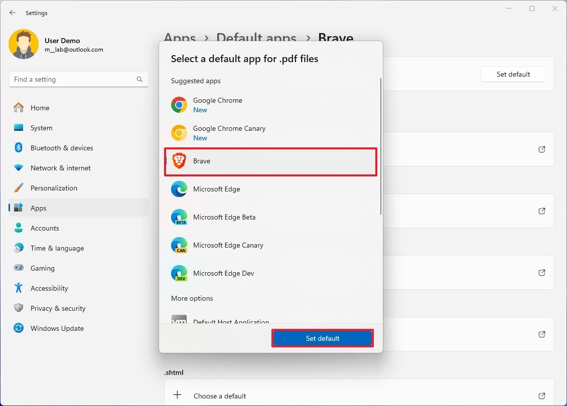 How to set the default web browser on Windows 11 and Windows 10 ...