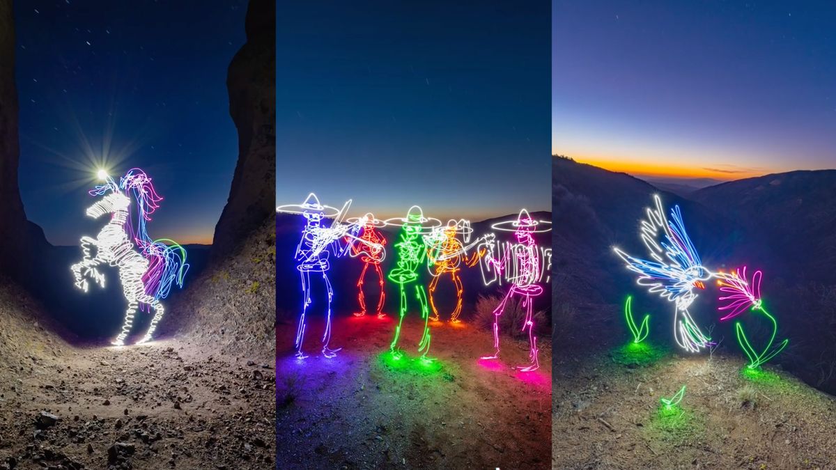 This viral light painting photographer is now taking requests on