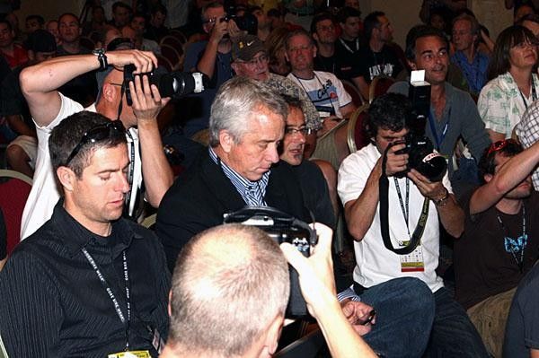 Greg Lemond jooined the journos as he sought to probe Lance Armstrong