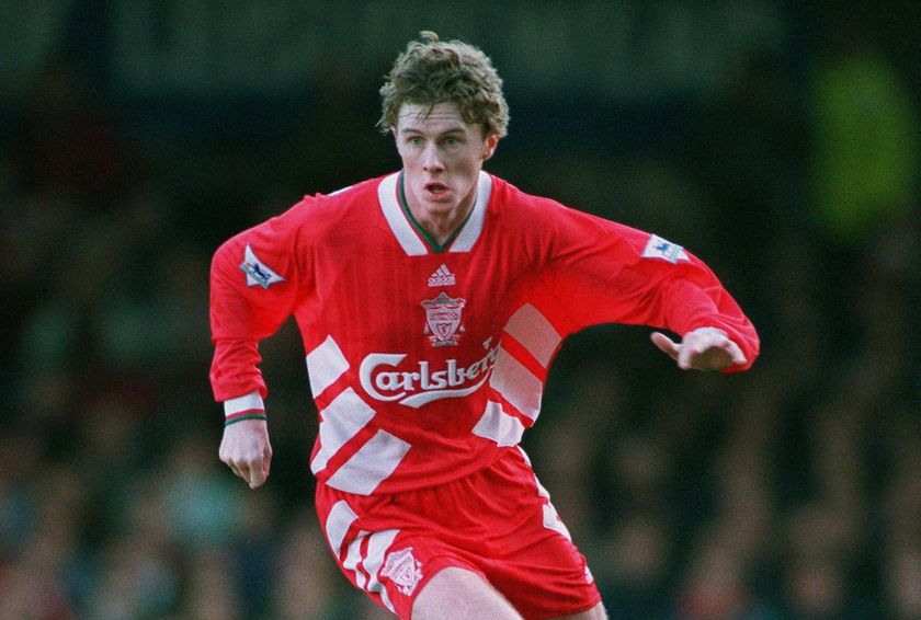Steve McManaman in action for Liverpool, January 1995