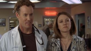 John C. McGinley's Dr. Cox and Christa Miller's Jordan in Scrubs