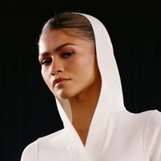 NEW YORK, NEW YORK - APRIL 24: Zendaya poses as Challengers Trio Kickoff Summer Movie Season in the Big Apple on April 24, 2024 in New York City. 