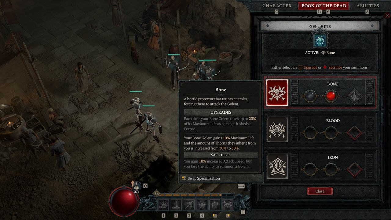 Diablo 4 Golem types