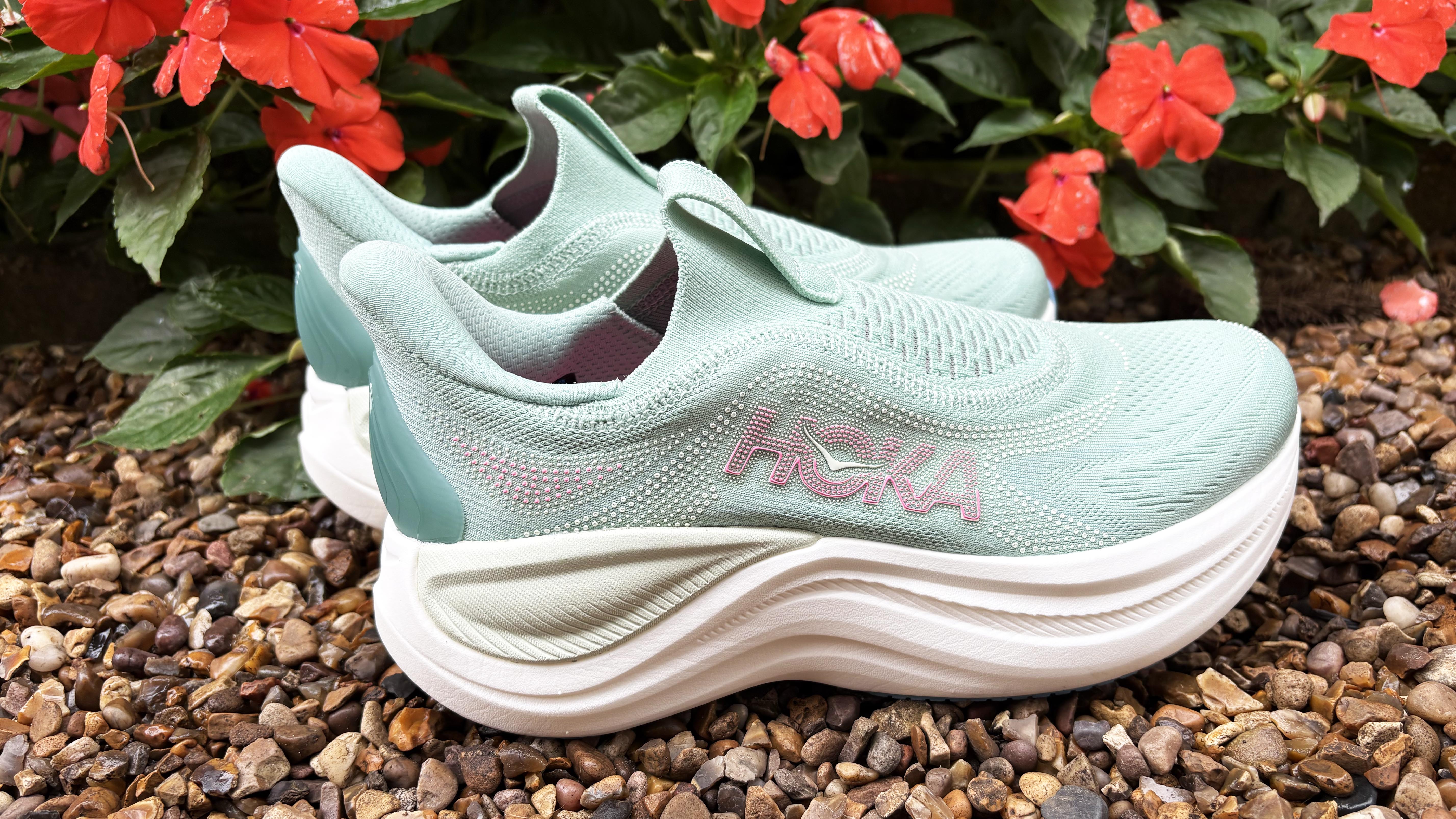 a photo of the Hoka Skyward Laceless recovery shoe