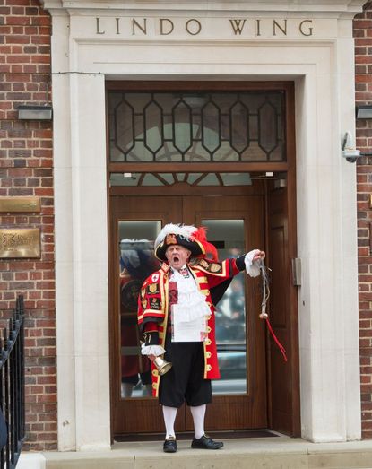 The town crier plays a big part in the birth announcement.