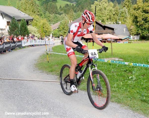 Max Plaxton got Canada into 5th at the end of lap 1