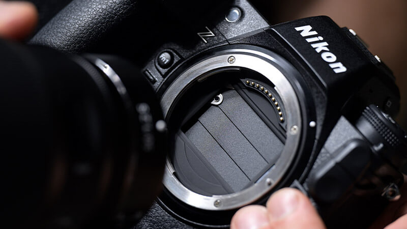 The Nikon Z9's sensor protector