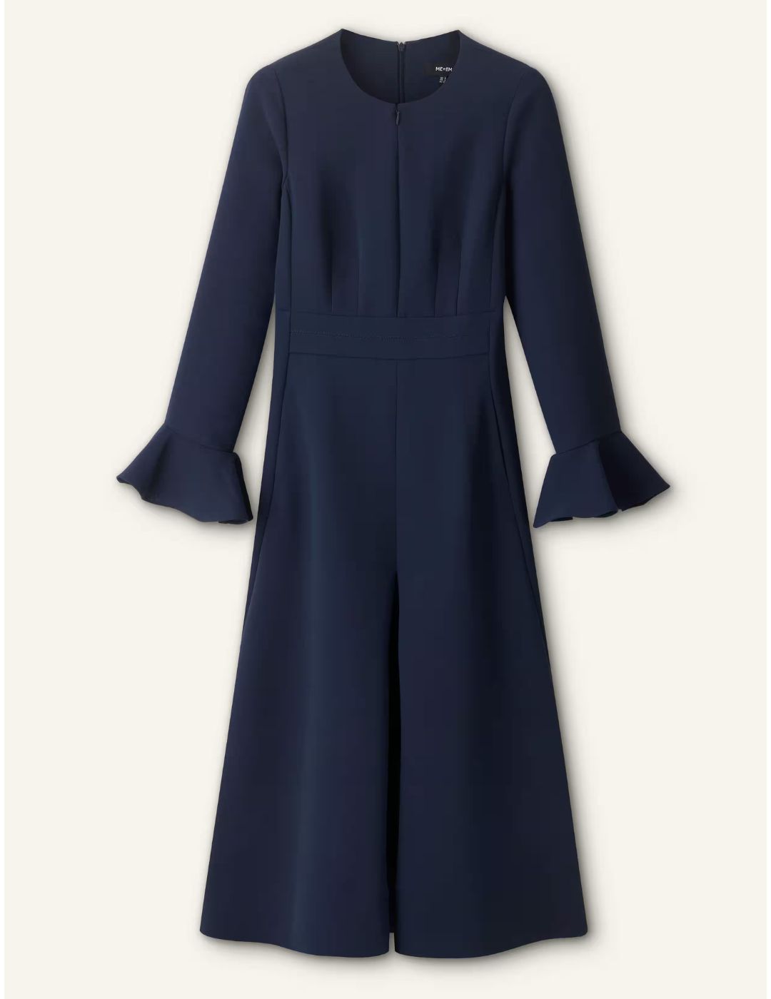 ME + EM, Fluid Crepe Elegant Midi Dress