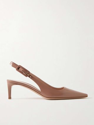 Lindsay 55 Leather Slingback Pumps