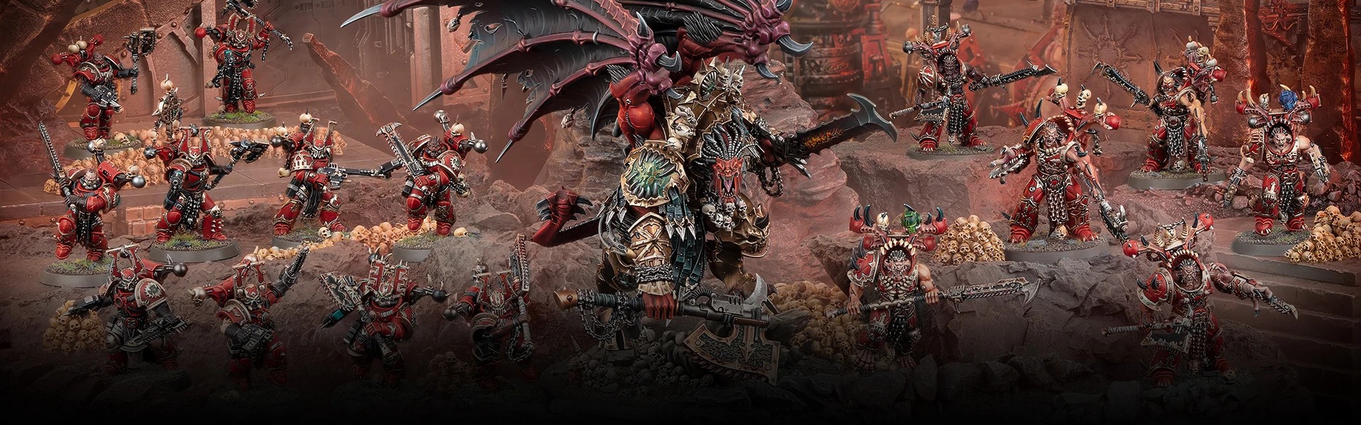 Angron the Demon Prince leads the World Eaters into battle