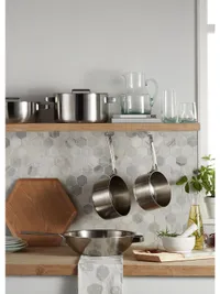 John Lewis &amp; Partners 5-Ply Thermacore Saucepans with Lids Set, 3 Pieces|Was £149 , Now £123.75