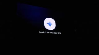 Gemini Live logo from Galaxy Unpacked slide show