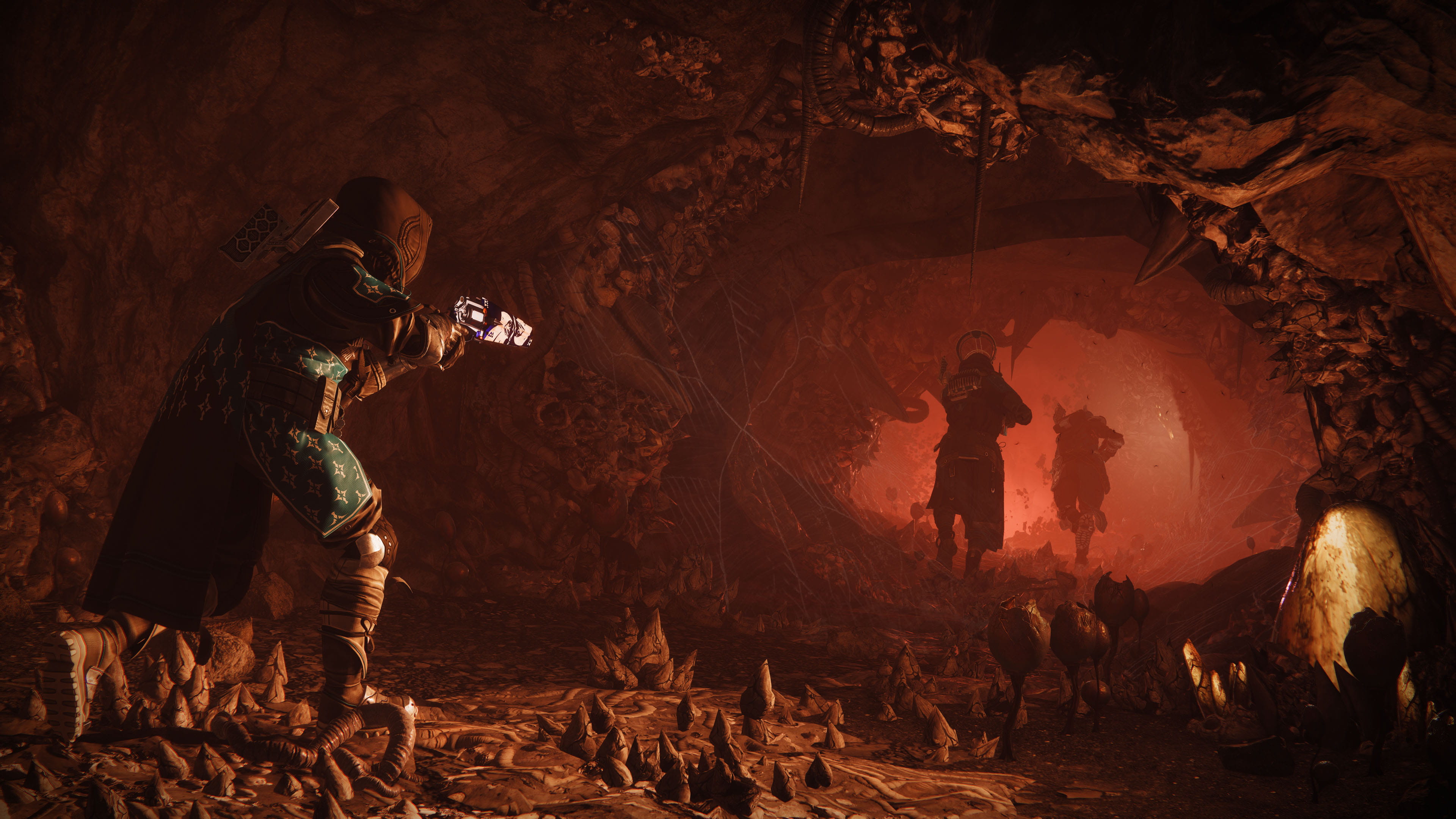 Destiny 2 - Exploring a cave