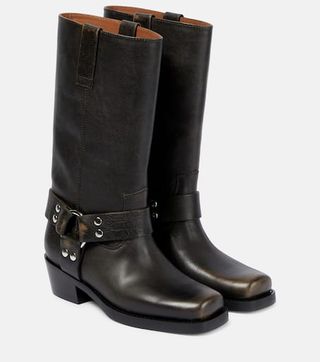 Kniehohe Roxy-Lederstiefel