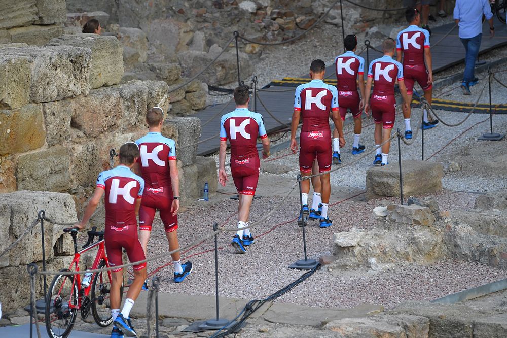 Katusha-Alpecin at the Vuelta a Espa&ntilde;a team presentation