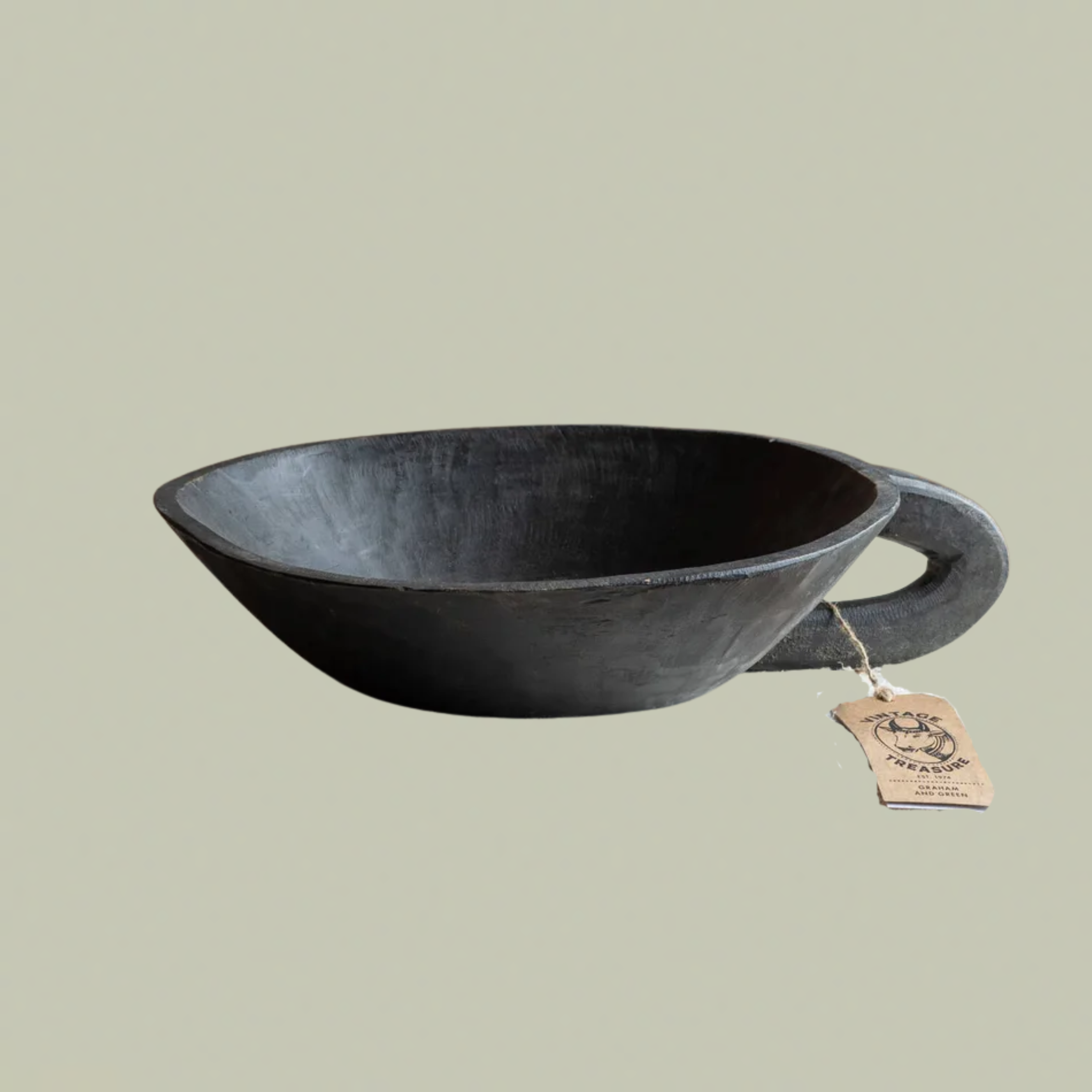A black dish