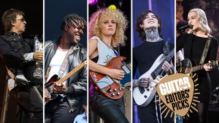 GW Aug 26 Editor's Picks [L-R]: Johnny Marr, Kele Okereke, Grace Bowers, Tim Henson, Phoebe Bridgers
