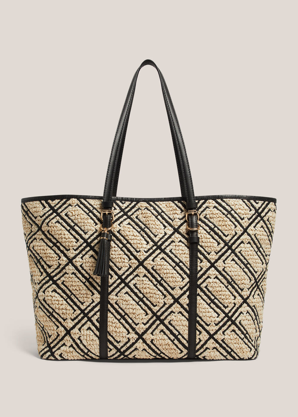 Kyra Raffia Tote Bag