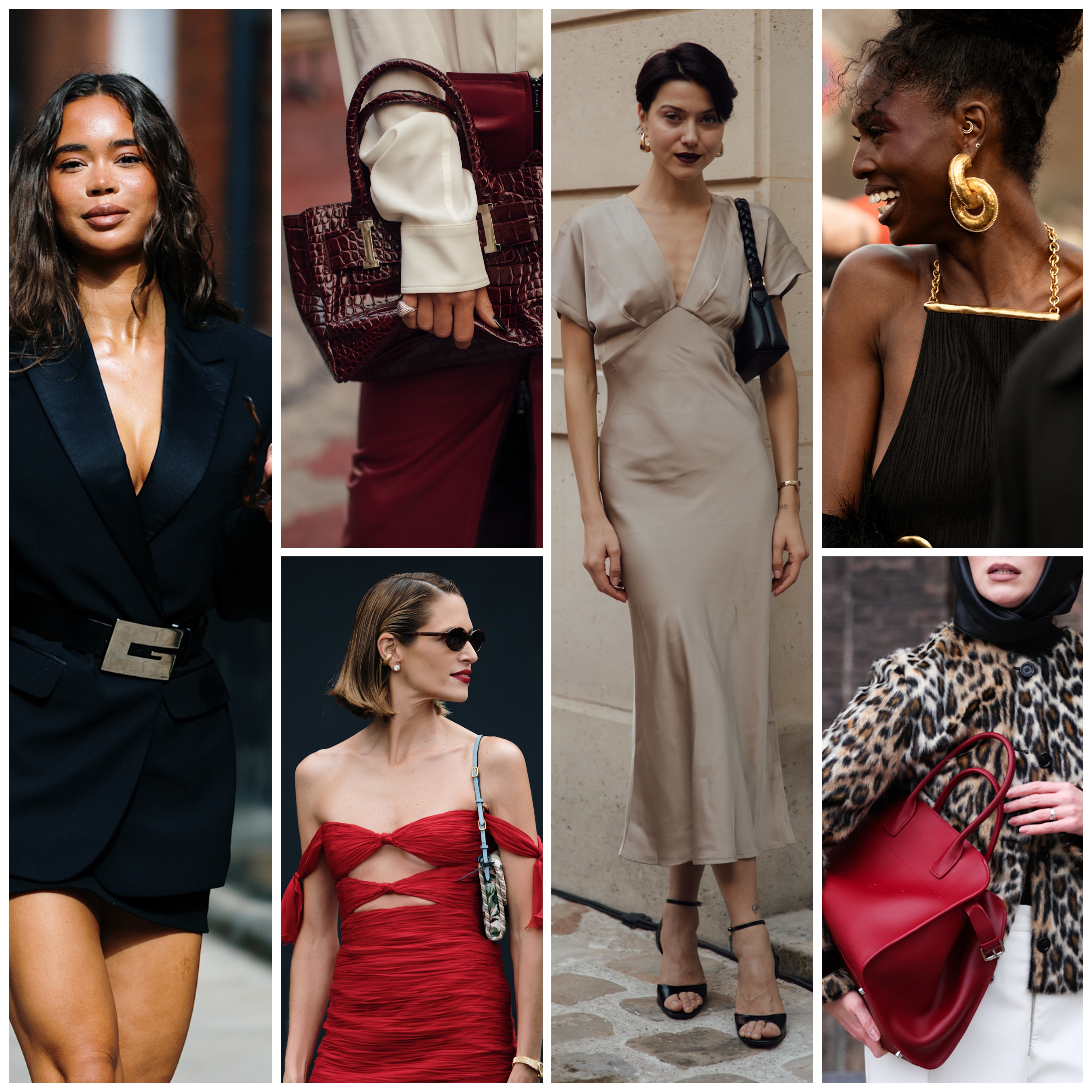 collage of Valentine's Day outfits 