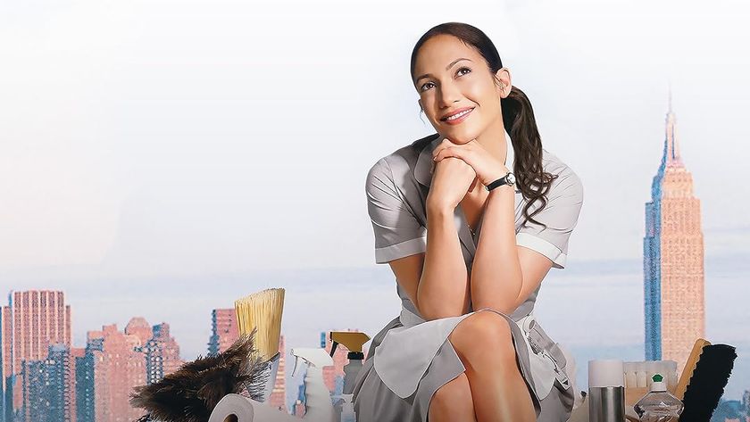 Jennifer Lopez in the promo for Maid in Manhattan 