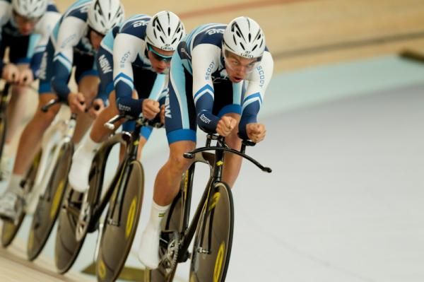 NSW during Teams Pursuit qualifying