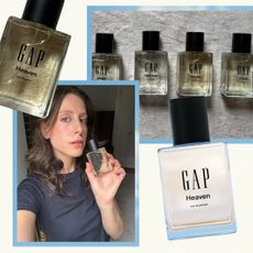 Collage of Gap Beauty fragrances