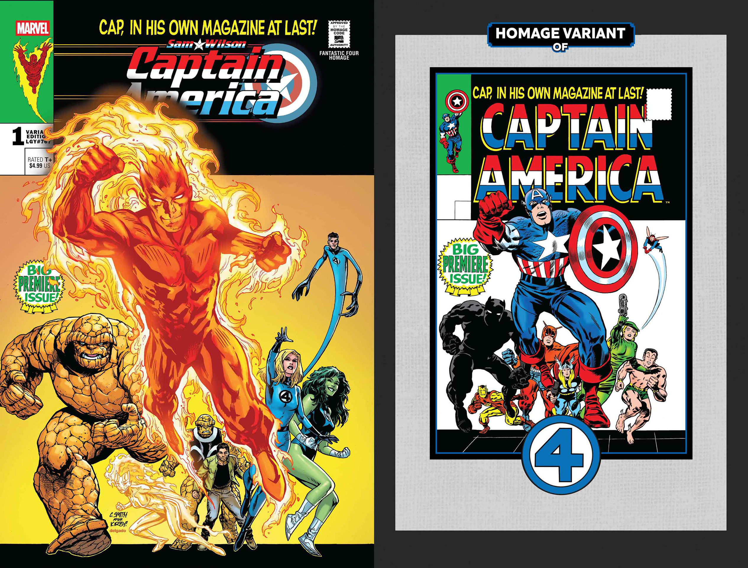 Fantastic Four homage variant covers