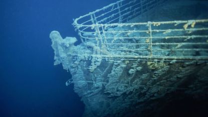 A 1996 images of the Titanic wreckage