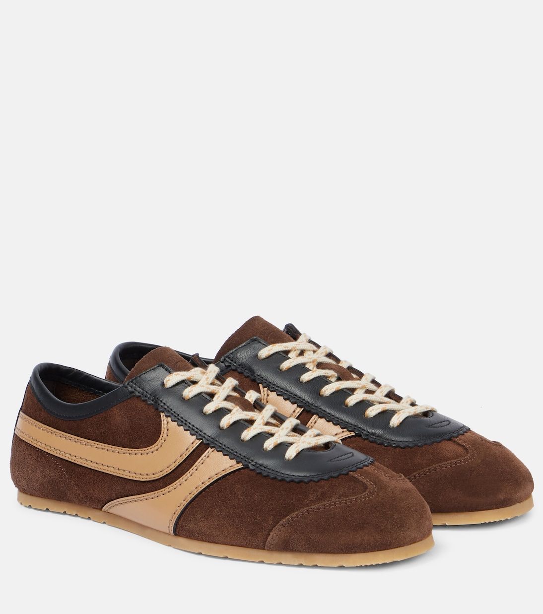 Leather and Suede Sneakers