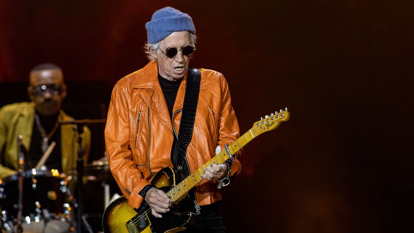 Keith Richards of The Rolling Stones performs on stage at Johan Cruijff Arena, Amsterdam, Netherlands 7 July 2022