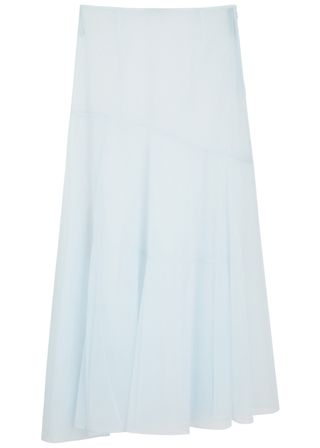 Sheer Tulle Maxi Skirt