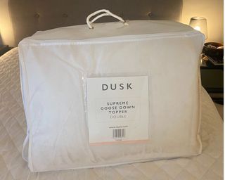 Dusk supreme goose down and feather mattress topper in bag