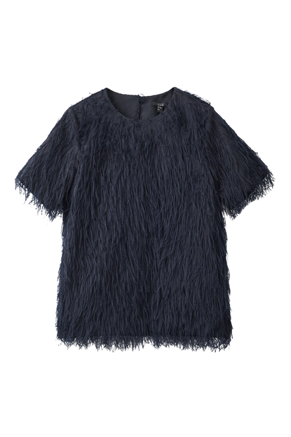 COS Short Sleeve Feather Top