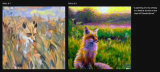 an AI generated image of a fox