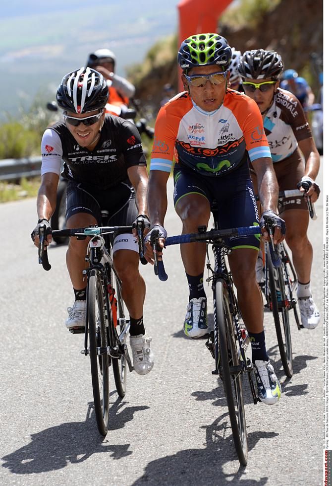 Julian Arredondo (Trek) takes over the pace making