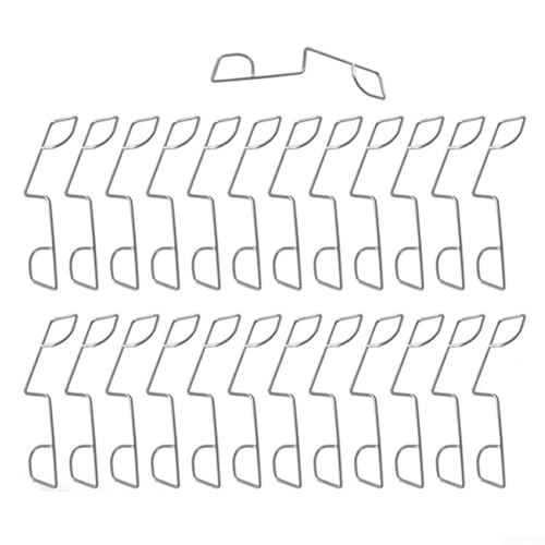 25/50pcs Fence Panel Grips Clips, Stainless Steel Fence Panel Wedges, for Stop Fence Panels Rattling, Garden Wind Protector, Sliver(25pcs)