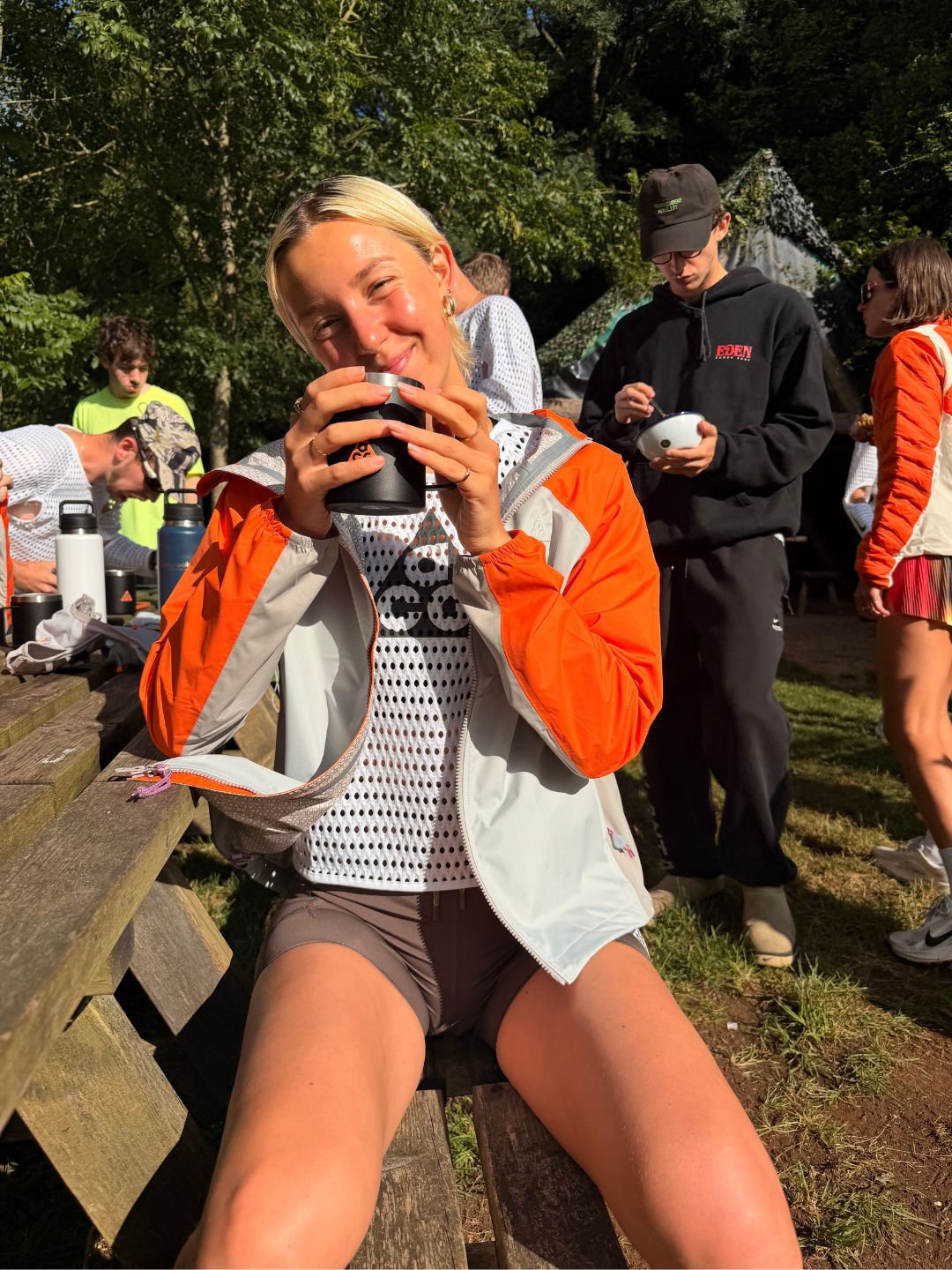Bone broth became part of Ash&amp;rsquo;s daily routine even when she was away from home - helping her hydrate pre- and post exercise