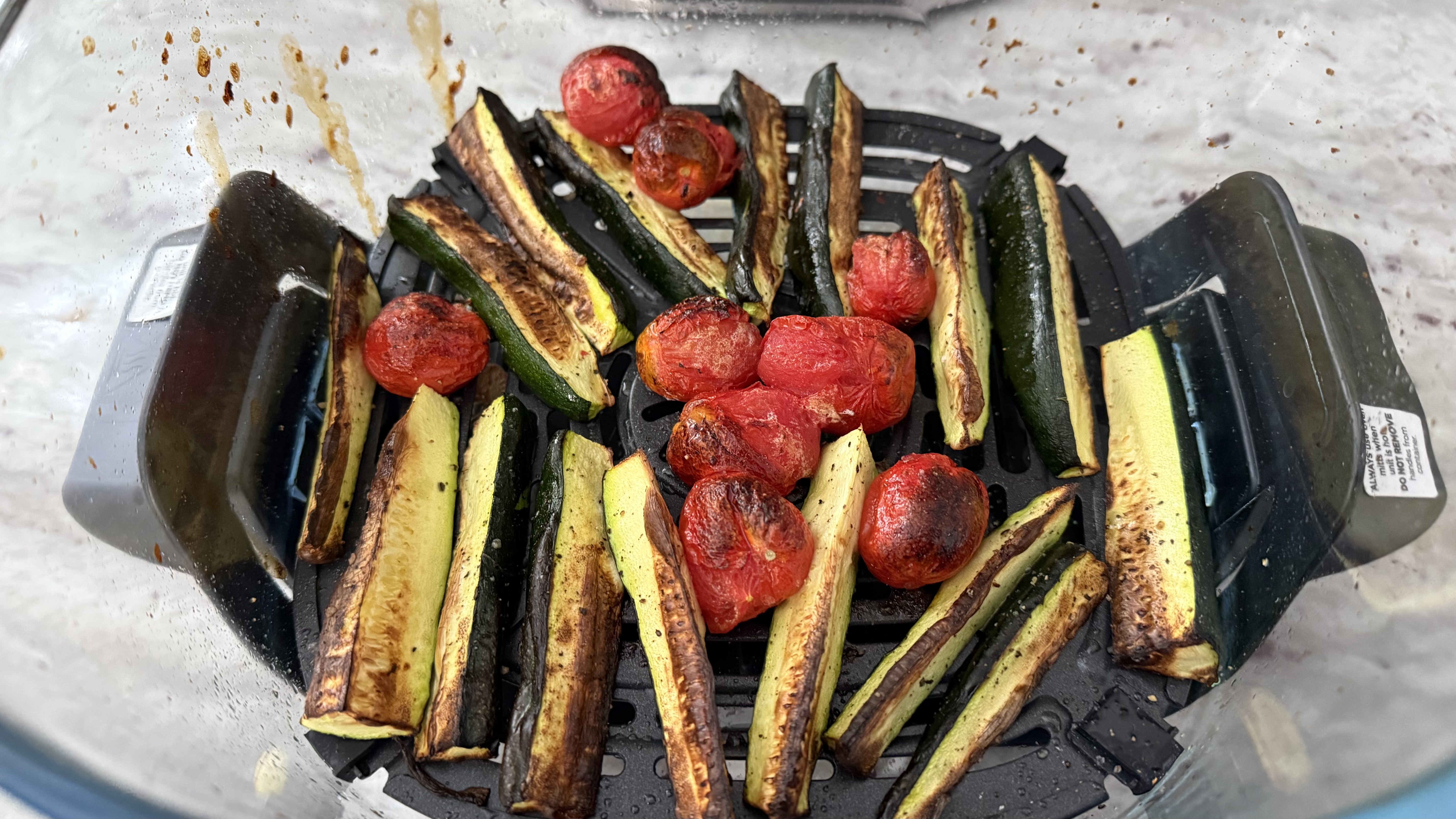 Ninja Crispi Pro 6-in-1 Countertop Glass Air Fryer foods made in Max Crisp mode