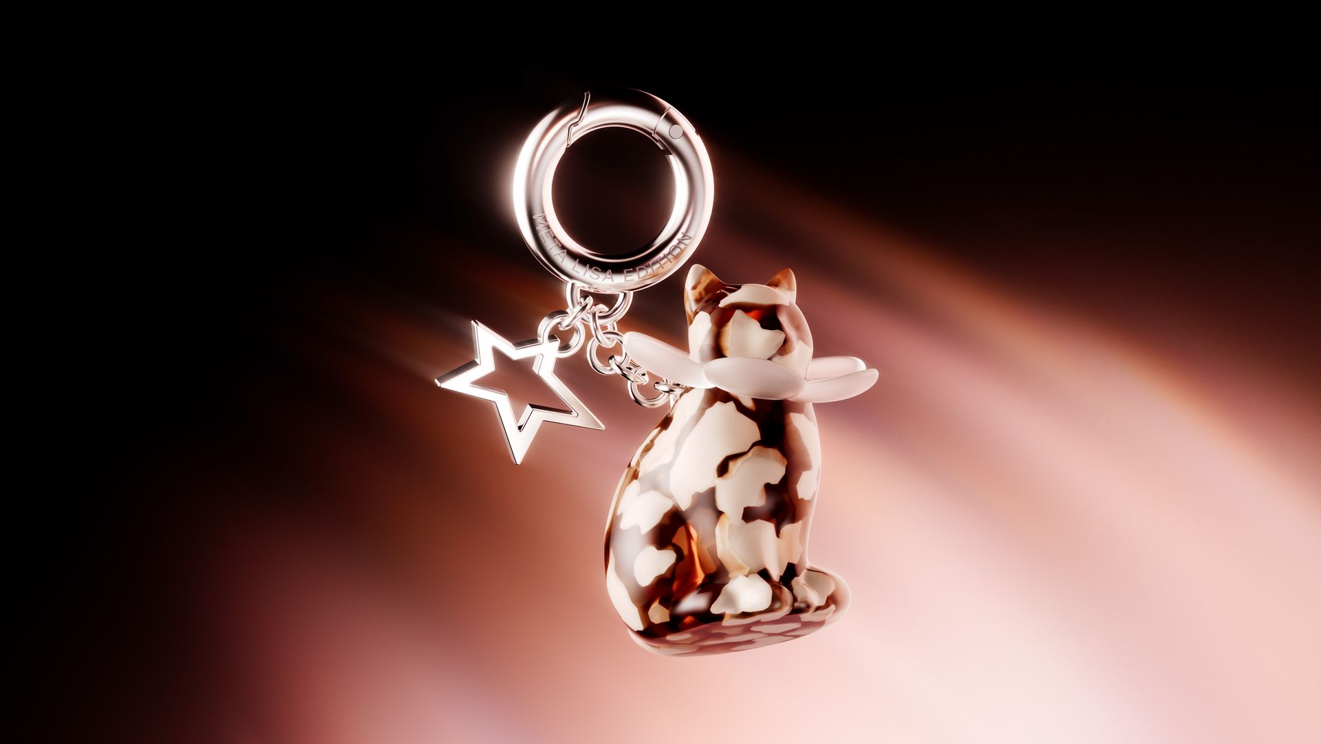 The Meta Lisa Glasses, and its cat and dog charms