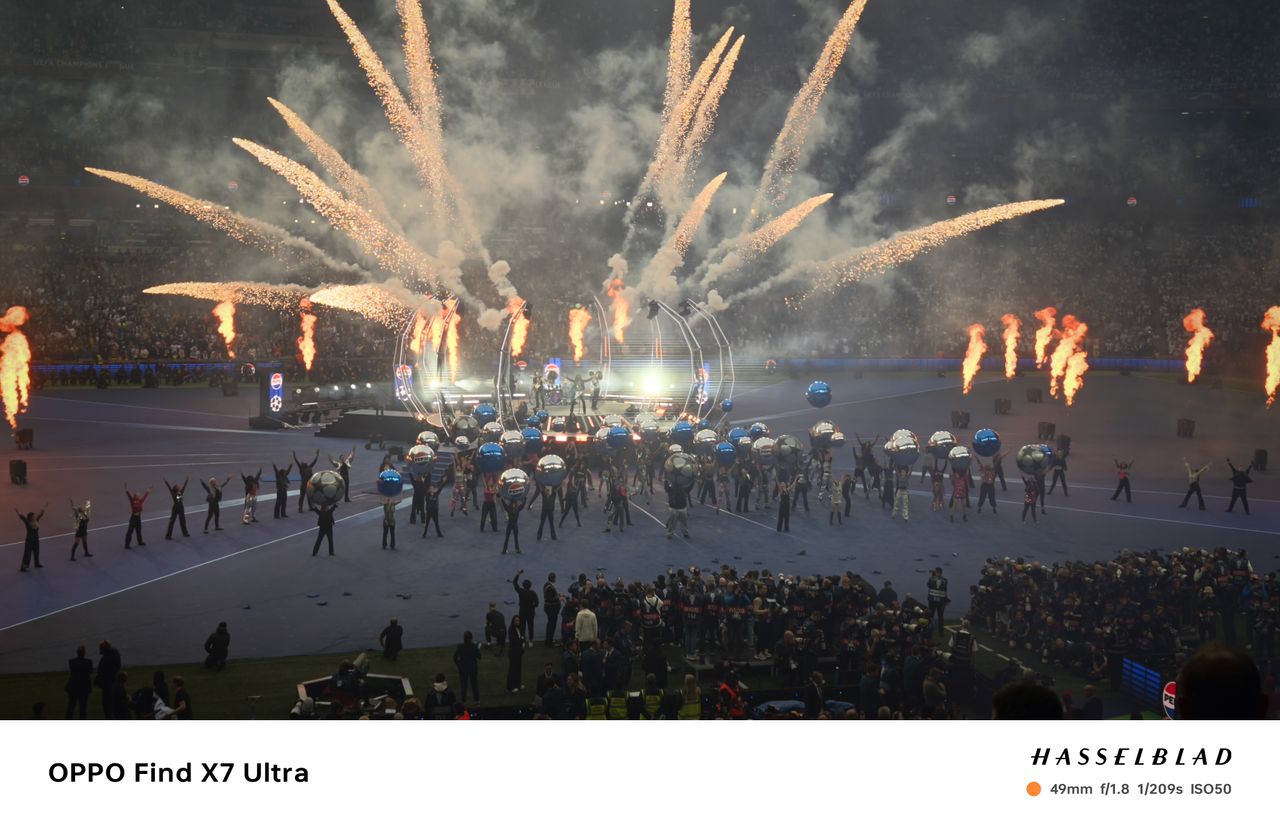 Oppo Find X7 Ultra sample photos &ndash; at UEFA Champions League 2024 final