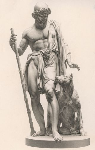 Odysseus is recognised by his dog, Argos