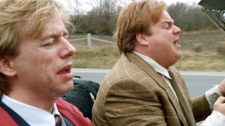 Richard and Tommy singing and crying in Tommy Boy.