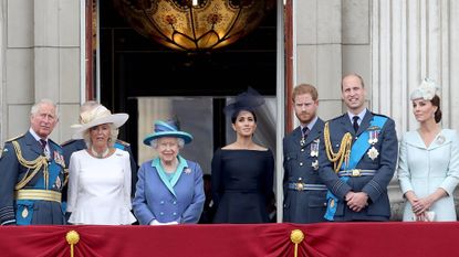 Royal family on palace balcony