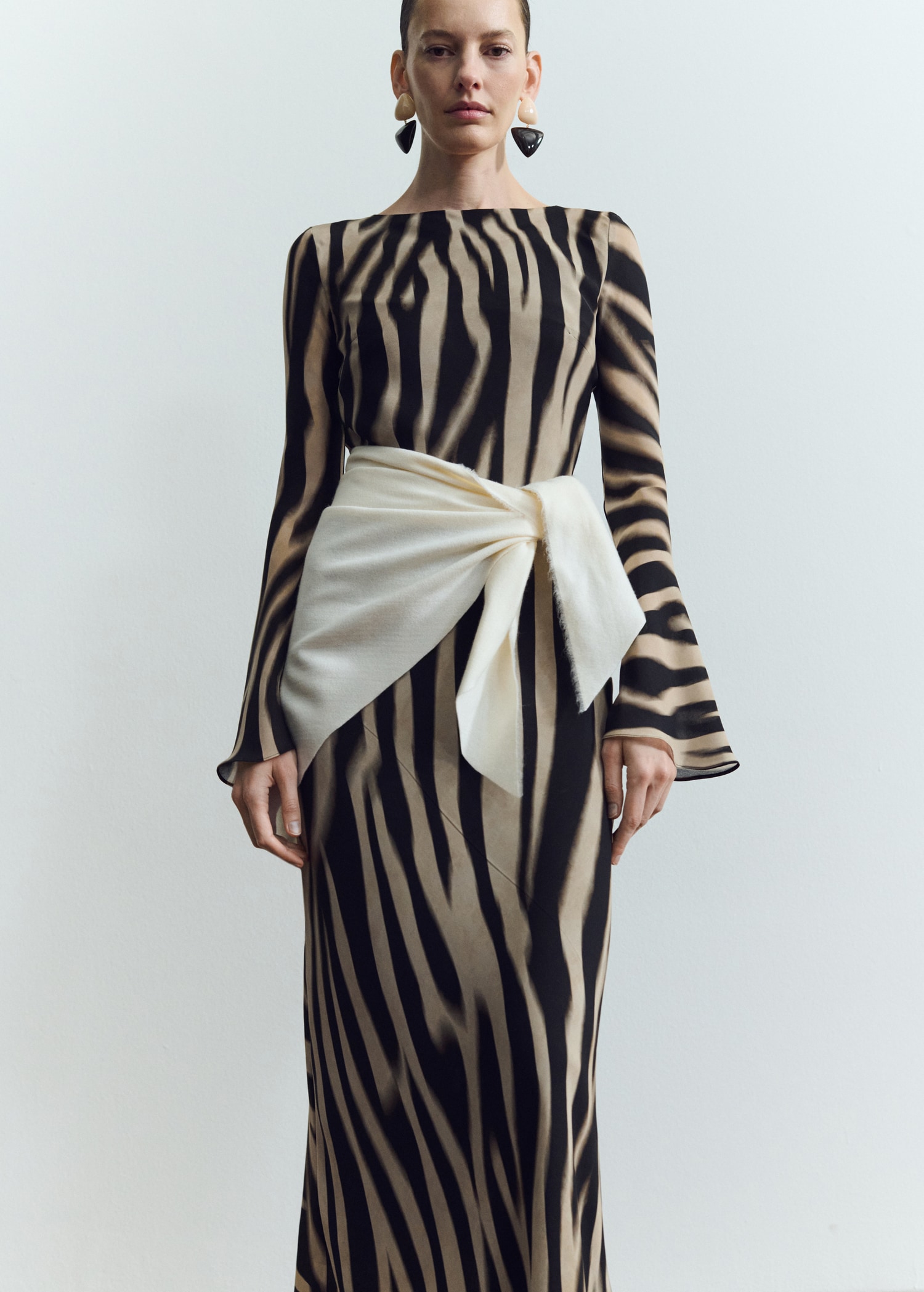 A-Line Animal-Print Dress - Women | Mango United Kingdom