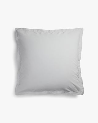 Percale Euro Sham - Light Grey