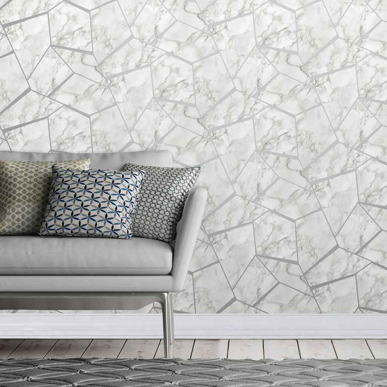 New B&M wallpaper collection has arrived; ontrend marble design is