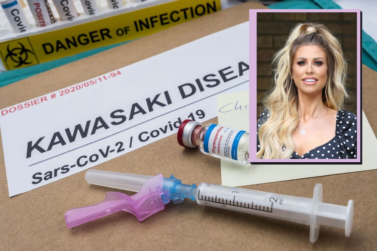 What is Kawasaki disease? - Diverse medication prepared to treat Kawasaki disease related to Sars-CoV-2 in children under one year old, conceptual image, unbranded generic drug containers and hypothetical bar codes as main image and drop in of Mrs Hinch