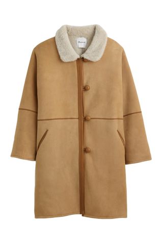 Madewell Suede Oversized Long Jacket