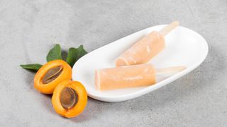 Apricot ice lollies