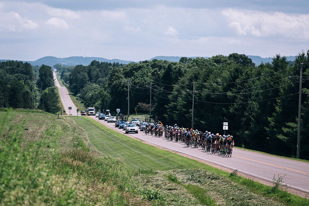 The road began to undulate a few miles before the toughest part of the course in the forest